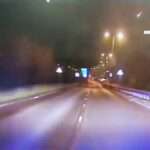 NIGHT ACTION: Cop Car In Surrey On Emergency Call Films Meteor Crashing…